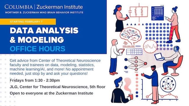Data Analysis & Modeling Office Hours, Fri 1:30pm-2:30pm, JLG 5th floor conference room